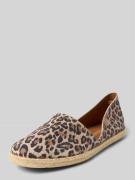 Verbenas Espadrilles im Animal-Look Modell 'CARMEN LEOPARDO' in Camel,...