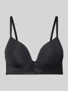 DORINA Soft-BH mit Spitzenbesatz Modell 'MICHELLE' in Black, Größe 75A