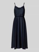 Jake*s Cocktail Knielanges Cocktailkleid mit Wasserfall-Ausschnitt in ...