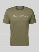 Marc O'Polo Regular Fit T-Shirt aus reiner Baumwolle in Oliv, Größe XL