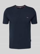 HECHTER PARIS T-Shirt mit Label-Print in Marine, Größe XL