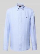 Tommy Hilfiger Regular Fit Freizeithemden aus Baumwoll-Leinen-Mix in H...