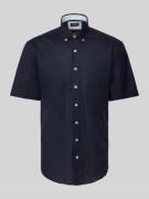 Fynch-Hatton Freizeithemd mit Knopfleiste in Marine, Größe L
