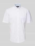 Fynch-Hatton Freizeithemd mit Knopfleiste in Weiss, Größe L