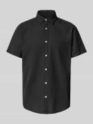 Jack & Jones Slim Fit Freizeithemd aus Baumwoll-Leinen-Mix Modell 'BRE...