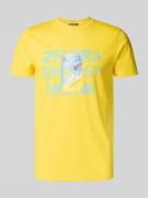 Zeybra T-Shirt mit Motiv-Print in Aqua, Größe L