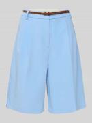 Christian Berg Woman Bermudas mit Eingrifftaschen und Gürtel in Hellbl...