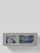 Roy Robson Fliege und Einstecktuch im Set aus reiner Seide in Hellblau...