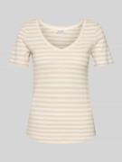 Marc O'Polo Regular Fit T-Shirt aus Slub Jersey in Sand, Größe L