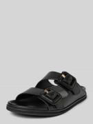 BOSS Sandalette aus Leder Modell 'Freyah' in BLACK, Größe 40