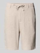 Jack & Jones Regular Fit Shorts mit Tunnelzug Modell 'MYKONOS' in Beig...