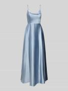 Laona Abendkleid mit Spaghettiträgern in Rauchblau, Größe 32