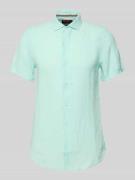 Superdry Regular Fit Freizeithemd aus reinem Leinen in Mint, Größe L