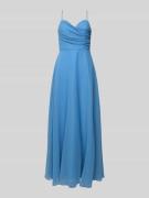Laona Abendkleid mit Spaghettiträgern in Rauchblau, Größe 40