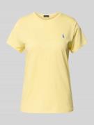 Polo Ralph Lauren T-Shirt mit Label-Stitching in GELB, Größe L