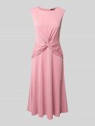 Lauren Ralph Lauren Midikleid mit Knotendetail Modell 'TESSANNE' in Al...
