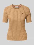 Tommy Hilfiger Regular Fit Strickpullover aus reiner Baumwolle in Came...