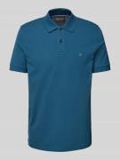 Christian Berg Men Poloshirt mit Label-Stitching in Petrol, Größe 3XL