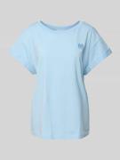 Rich & Royal T-Shirt mit Motiv-Detail in Hellblau, Größe M