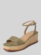Lauren Ralph Lauren Wedges aus Leder mit Logo-Detail Modell 'LEONA' in...