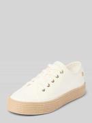 Tommy Hilfiger Low Top Sneaker aus Canvas in Ecru, Größe 41