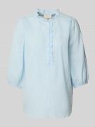 FREE/QUENT Regular Fit Bluse mit 3/4-Arm Modell 'Rolly' in Hellblau, G...