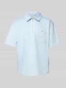 BLKVIS Regular Fit Poloshirt mit Brusttasche in Hellblau, Größe M