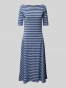 Lauren Ralph Lauren T-Shirt-Kleid mit U-Boot-Ausschnitt in Blau, Größe...