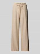 FREE/QUENT Straight Leg Leinenhose mit Eingrifftaschen Modell 'Lava' i...