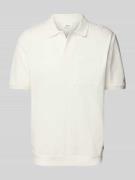 s.Oliver RED LABEL Relaxed Fit Poloshirt aus reiner Baumwolle in Weiss...