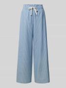 JAKE*S STUDIO WOMAN Wide Leg Stoffhose mit Tunnelzug in Jeansblau, Grö...