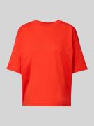 Jake*s Casual Oversized T-Shirt mit geripptem Rundhalsausschnitt in Ki...