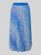 Rich & Royal Midirock mit Plisseefalten in Royal, Größe XS