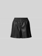 Anine Bing Shorts mit elastischem Bund in Black, Größe L