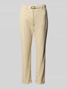 Tom Tailor Slim Fit Chino mit Gürtel in Beige, Größe 34/32