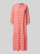 Betty Barclay Midikleid mit Tunikakragen in Rot, Größe 36