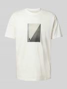ARMANI EXCHANGE T-Shirt mit Motiv-Print in Offwhite, Größe L