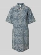 YAS Mini Jeanskleid mit 1/2-Arm Modell 'FLAMERA' in Jeansblau, Größe 3...