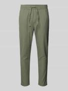 Only & Sons Cropped Stoffhose aus Leinen-Mix Modell 'LINUS' in Gruen, ...