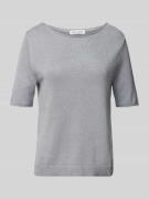 Marc O'Polo Regular Fit Strickpullover aus Baumwoll-Leinen-Mix in Rauc...