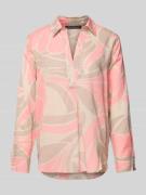 Betty Barclay Relaxed Fit Bluse mit V-Ausschnitt in Rose, Größe 36