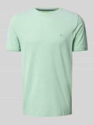 Fynch-Hatton T-Shirt mit Label-Stitching in Hellgruen, Größe L