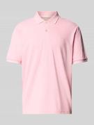 Gant Poloshirt mit Label-Stitching in Pink, Größe L