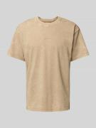 G-Star Raw T-Shirt mit Label-Print in Beige, Größe L