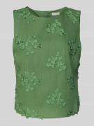 Apricot Regular Fit Blusentop mit Leinen-Anteil in Gruen, Größe M