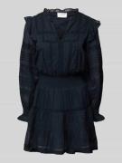 Neo Noir Minikleid mit V-Ausschnitt Modell 'Aran' in Marine, Größe 42