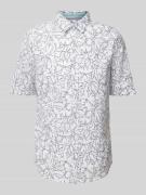 Tom Tailor Regular Fit Freizeithemd aus Leinen-Baumwoll-Mix in Offwhit...