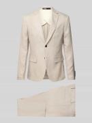 SELECTED HOMME Slim Fit Anzug mit feinem Strukturmuster Modell 'Lino' ...