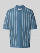 Jack & Jones Freizeithemd mit Knopfleiste Modell 'EMIL' in Ocean, Größ...