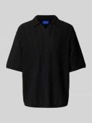 Jack & Jones Relaxed Fit Poloshirt mit Lochmuster Modell 'PAROS' in Bl...